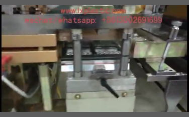 8 pet clamshell on thermoforming machine