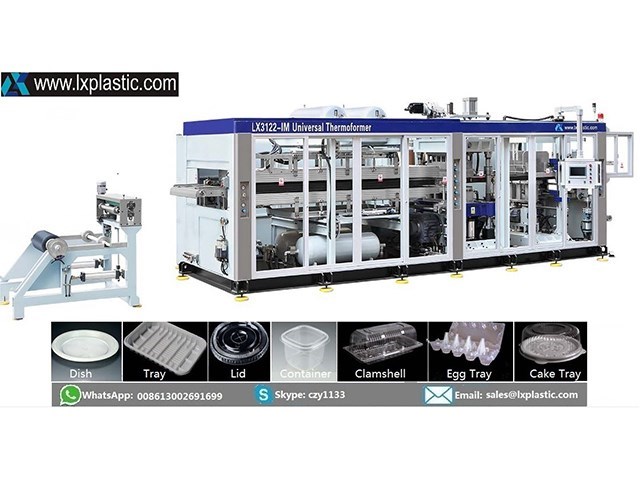 LX3122 S  2in1/3in1/4in1 thermoforming machine